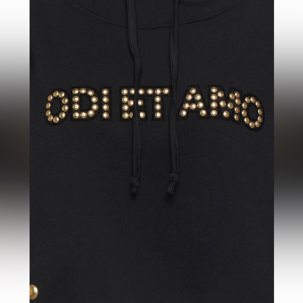 Odi Et Amo Logo Sweatshirt Cropped - Picture 2 of 6